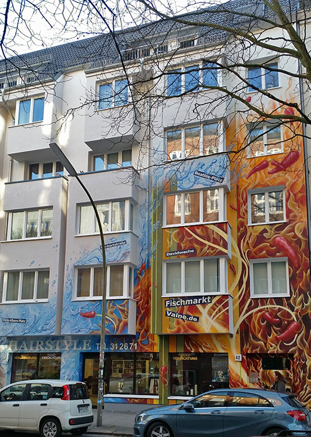 Fährhaus Investment Group GmbH-Graffiti,Hamburg, Graffiti Gestaltung, Auftragsgraffiti, Hein-Hoyer-Str. 42, Wandmalerei-Graffiti