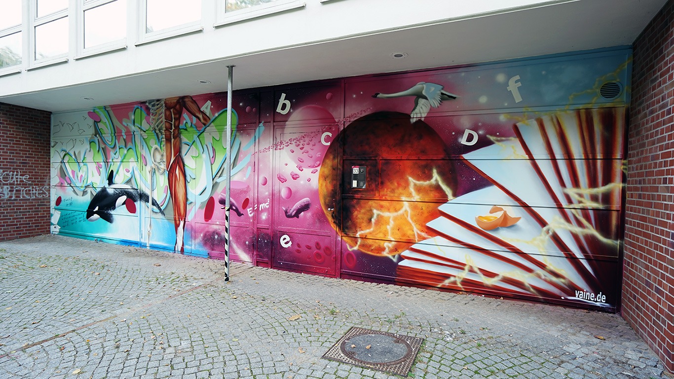 Dataport Niederlassung Hamburg, Graffiti Gestaltung, Auftragsgraffiti